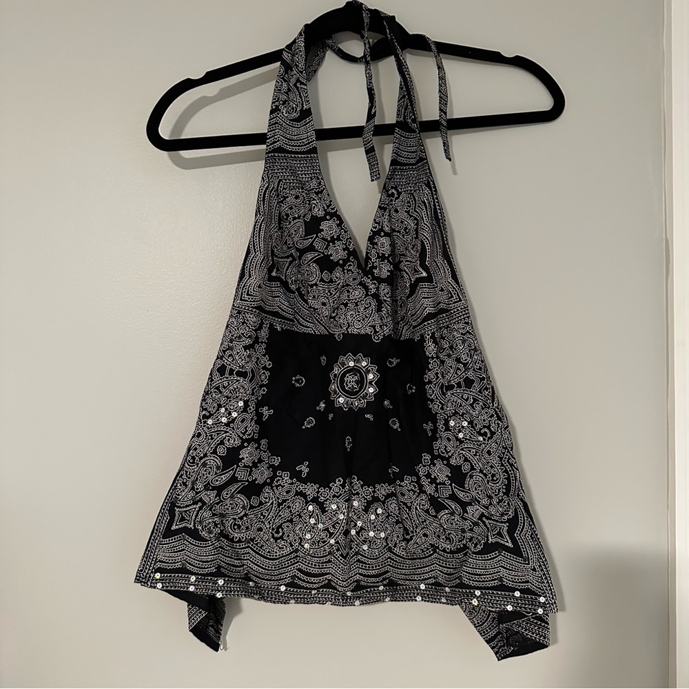 Vintage Boston Proper Bandana Halter Top